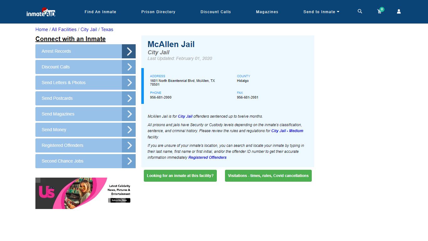 McAllen Jail | Inmate Locator